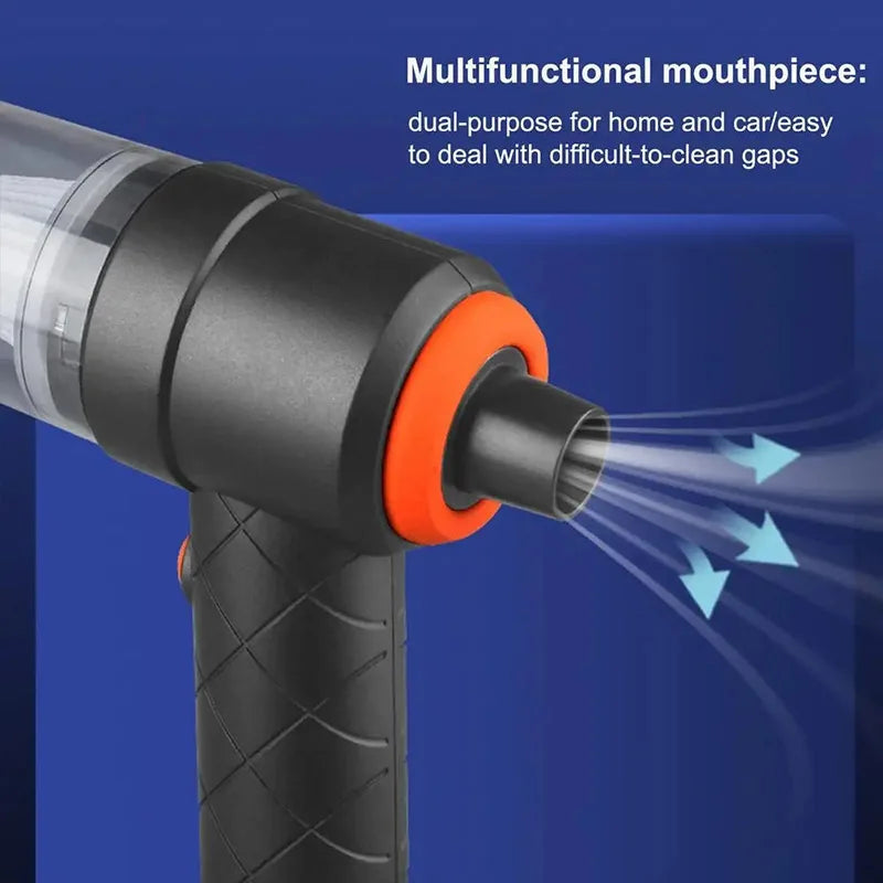 Car Vacuum Cleaner 6000Pa Portable Wireless Cleaning Machine Strong Suction Handheld Vacuum Cleaners Mini Home Car Dust Blower